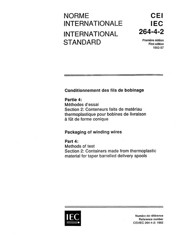 Cover IEC 60264-4-2:1992
